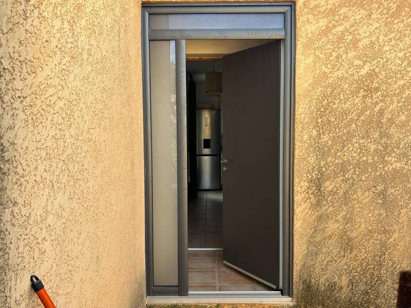 porte d'entrée verre flouté et sécurit Carry le Rouet sur la Cote Bleue