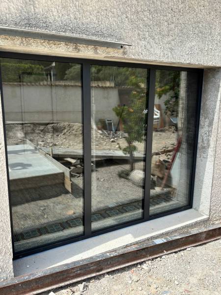 installation baie vitrée double vitrage sur mesure anti effraction Calas