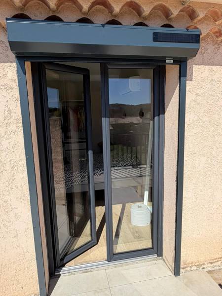 volet roulant solaire gris anthracite pas cher lançon de provence